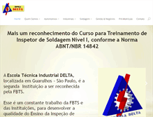 Tablet Screenshot of escoladelta.com.br